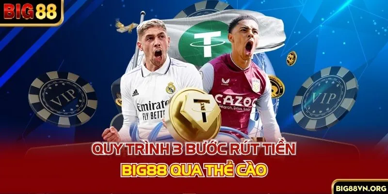 Quy trình 3 bước rút tiền BIG88 qua thẻ cào